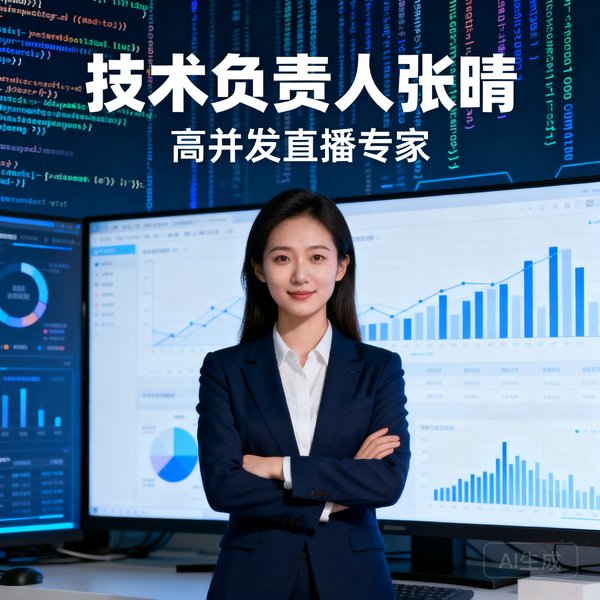 技术负责人张晴,高并发直播专家